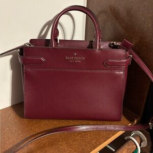 Kate Spade Red Satchel with Gold Hardware